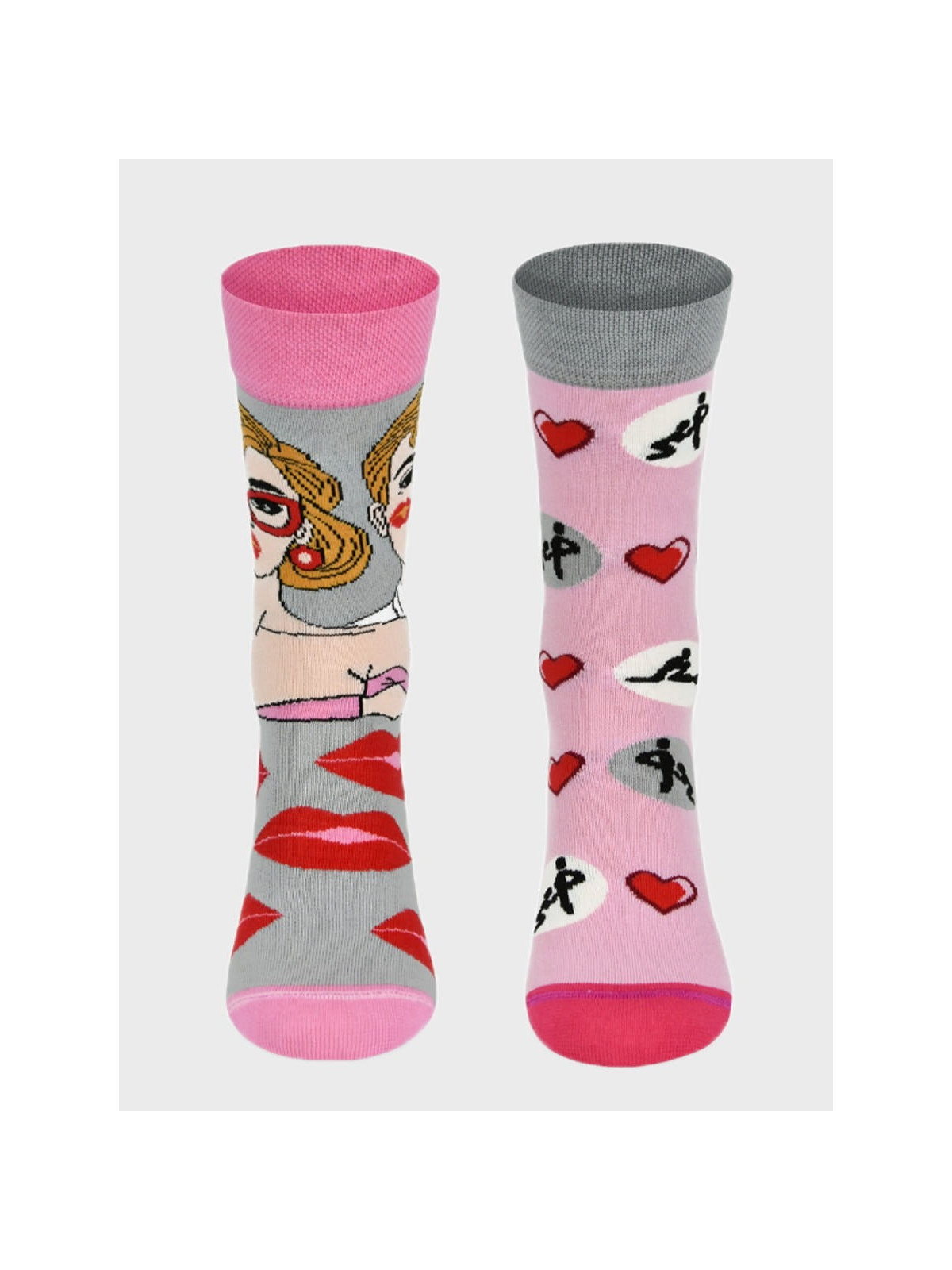 COMODO SKARPETY MĘSKIE DAMSKIE FUNNY SOCKS SM1/71 MOTYW KAMASUTRA 43-46