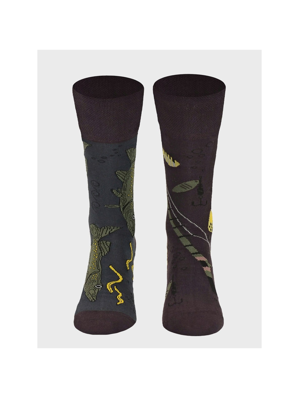 COMODO SKARPETY MĘSKIE DAMSKIE FUNNY SOCKS SM1/62 MOTYW WĘDKARSTWO 2 35-38