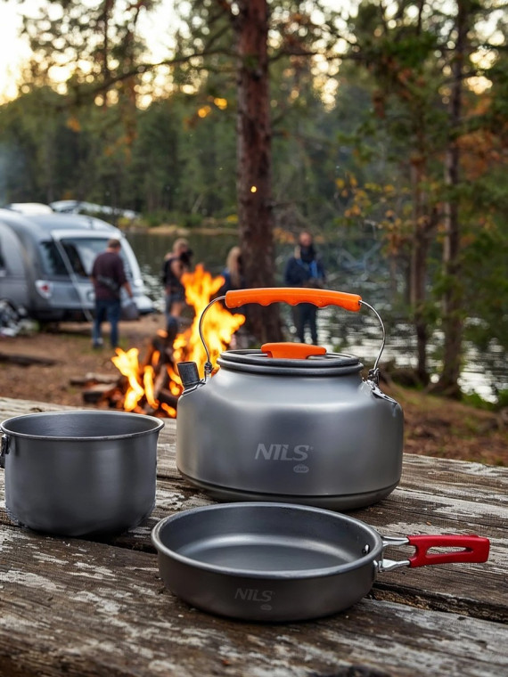 NILS CAMP Czajnik turystyczny NC17118 1,1 l aluminiowy