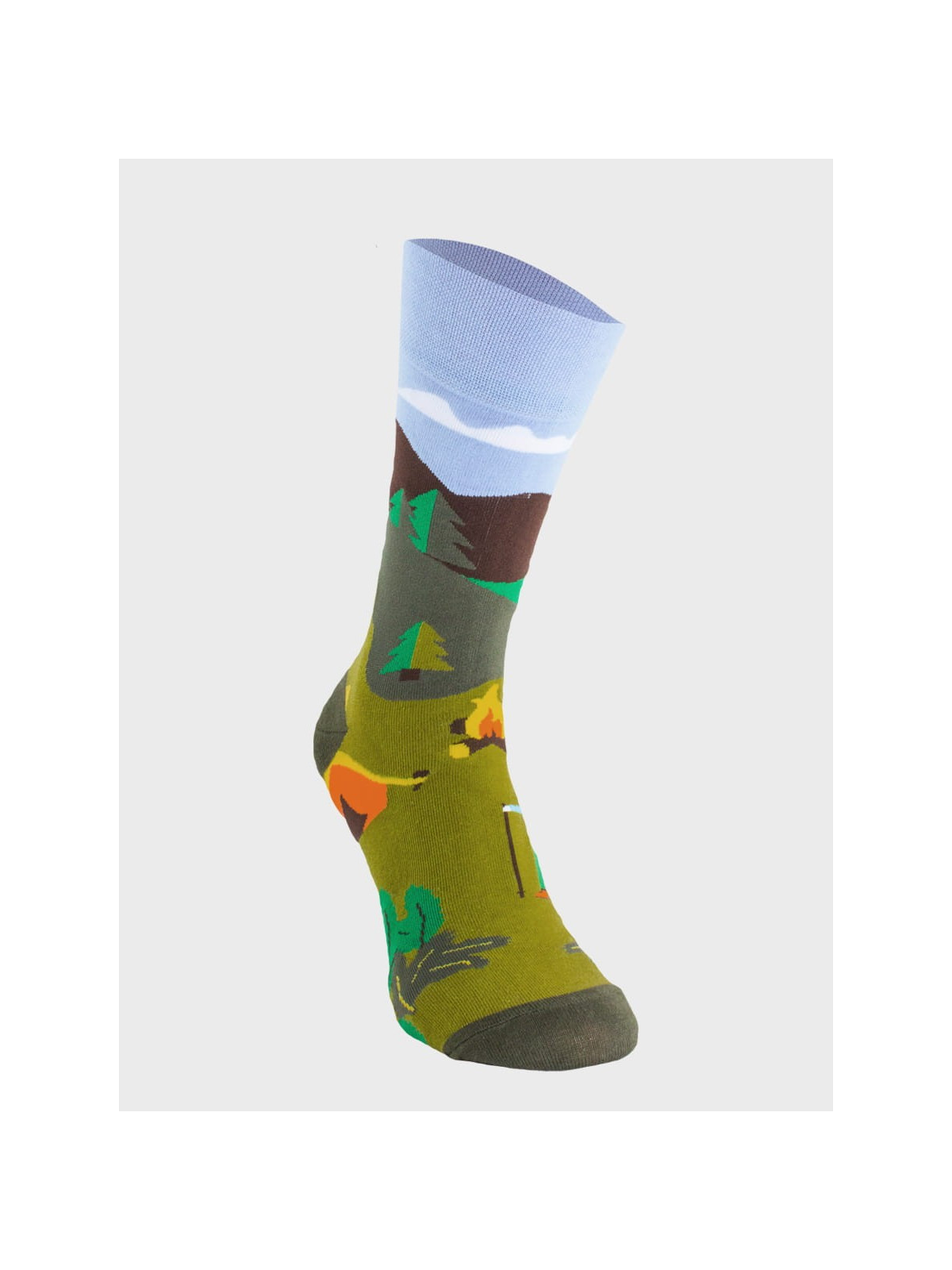 COMODO SKARPETY MĘSKIE DAMSKIE FUNNY SOCKS SM1/78 MOTYW KEMPING 35-38