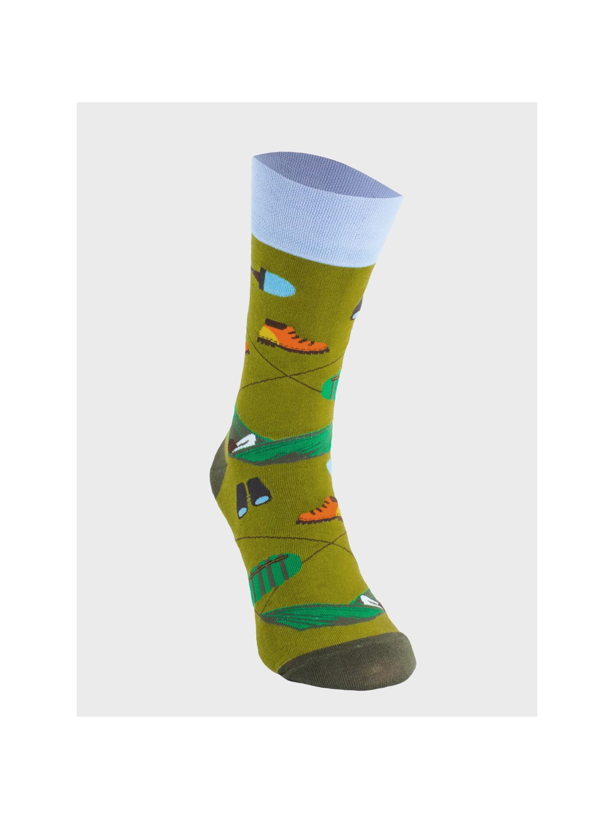 COMODO SKARPETY MĘSKIE DAMSKIE FUNNY SOCKS SM1/78 MOTYW KEMPING 35-38