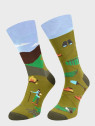 COMODO SKARPETY MĘSKIE DAMSKIE FUNNY SOCKS SM1/78 MOTYW KEMPING 35-38