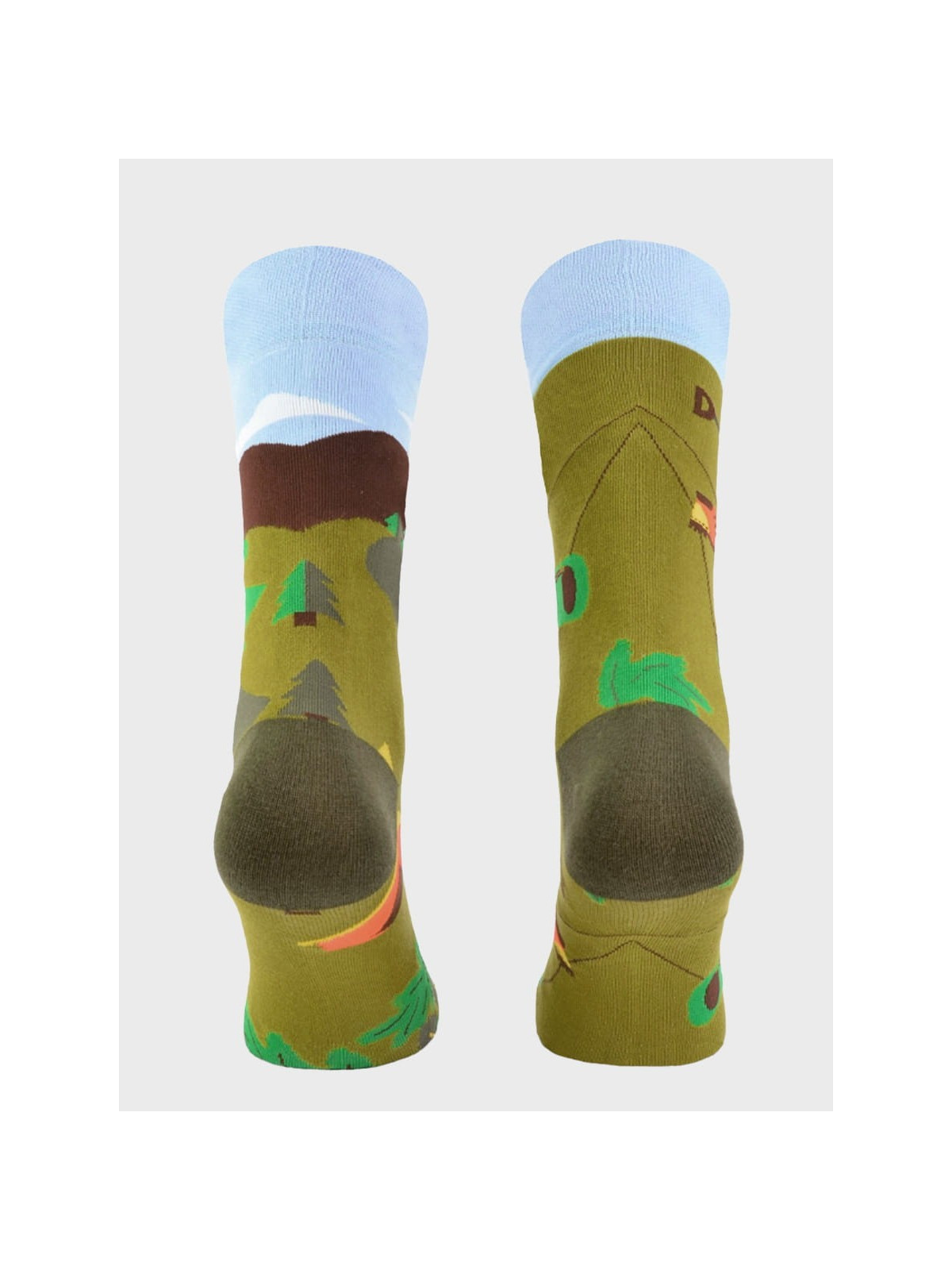 COMODO SKARPETY MĘSKIE DAMSKIE FUNNY SOCKS SM1/78 MOTYW KEMPING 35-38