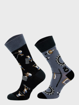 COMODO SKARPETY MĘSKIE DAMSKIE FUNNY SOCKS SM1/78 MOTYW TRENING 35-38