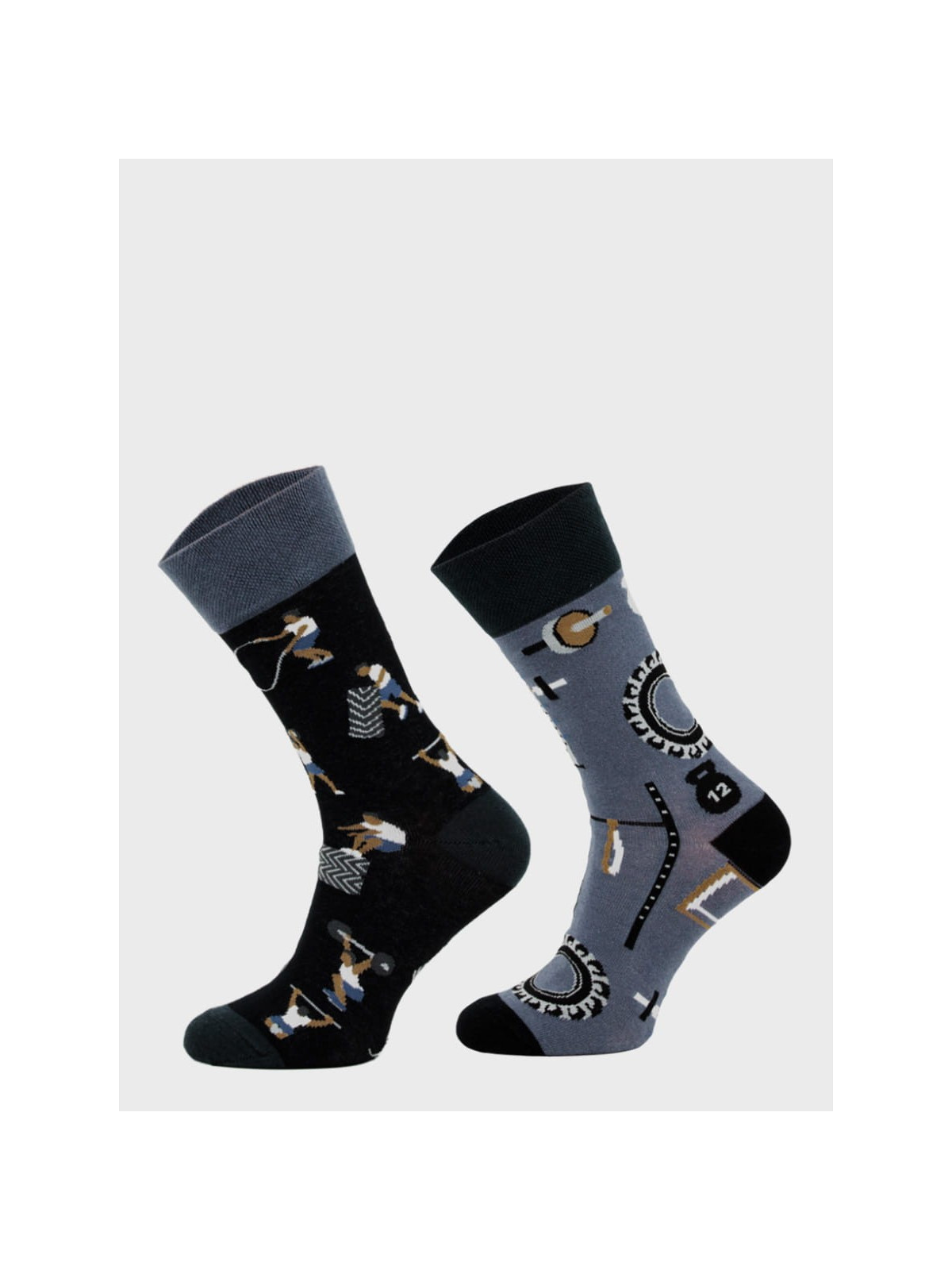 COMODO SKARPETY MĘSKIE DAMSKIE FUNNY SOCKS SM1/78 MOTYW TRENING 35-38