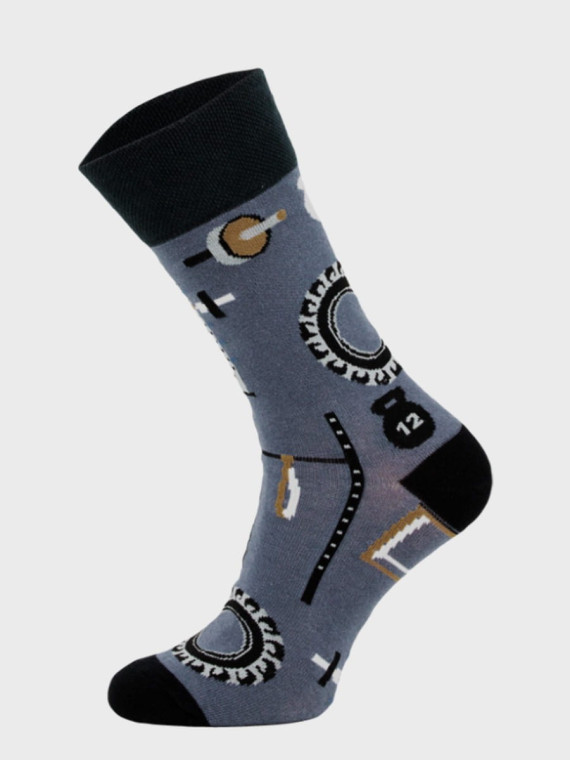 COMODO SKARPETY MĘSKIE DAMSKIE FUNNY SOCKS SM1/78 MOTYW TRENING 35-38