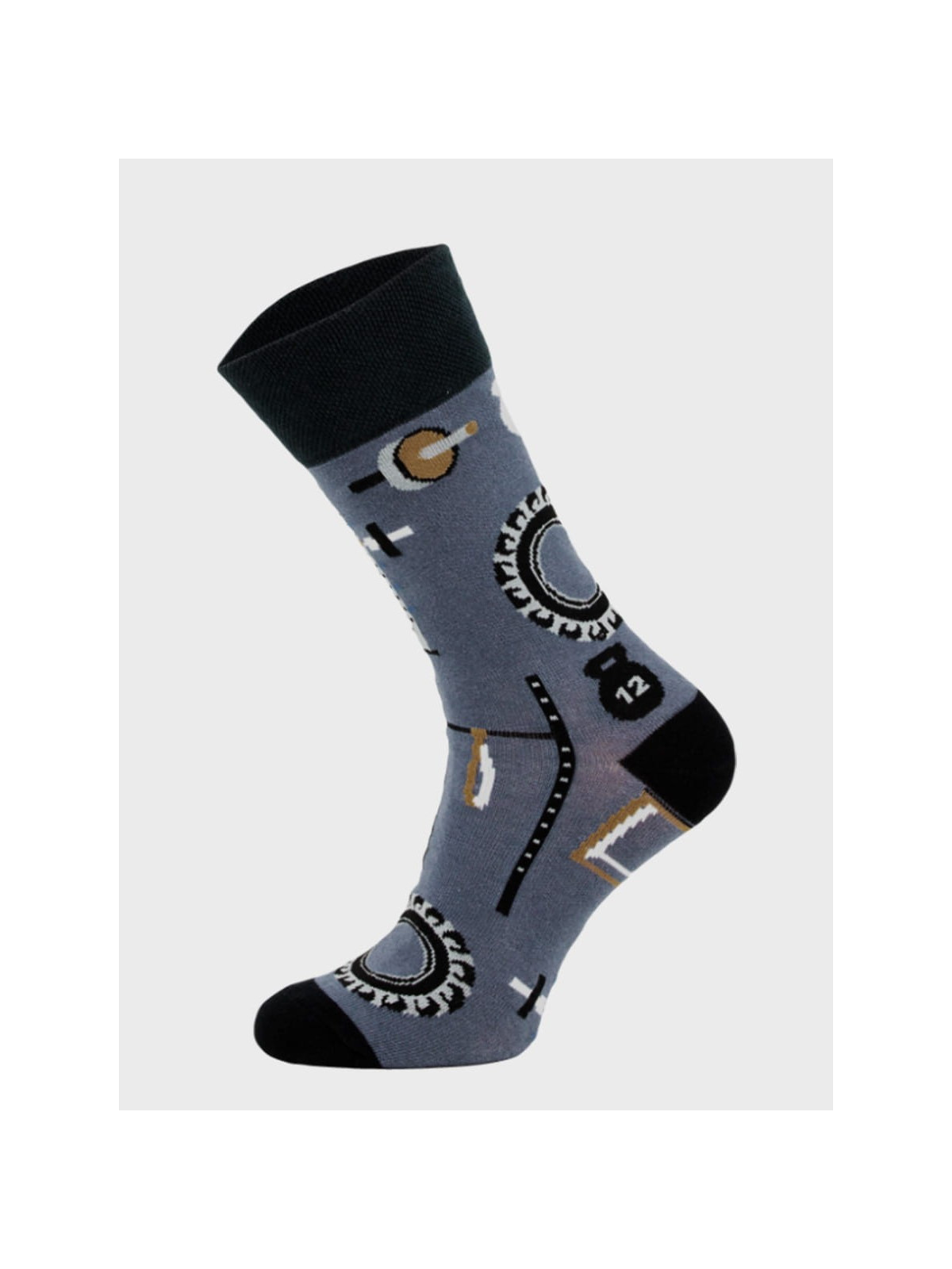 COMODO SKARPETY MĘSKIE DAMSKIE FUNNY SOCKS SM1/78 MOTYW TRENING 35-38
