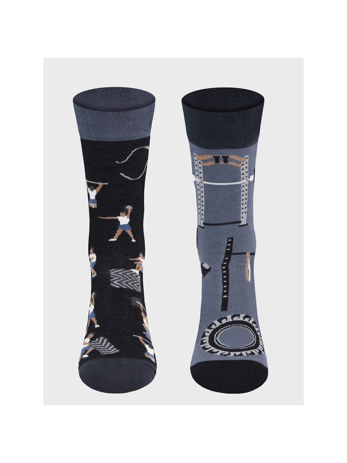 COMODO SKARPETY MĘSKIE DAMSKIE FUNNY SOCKS SM1/78 MOTYW TRENING 35-38
