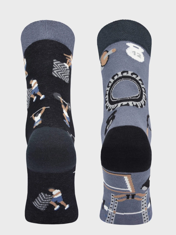 COMODO SKARPETY MĘSKIE DAMSKIE FUNNY SOCKS SM1/78 MOTYW TRENING 35-38