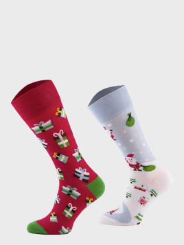 COMODO SKARPETY MĘSKIE DAMSKIE FUNNY SOCKS SM1/64 MOTYW ŚWIĘTA 35-38