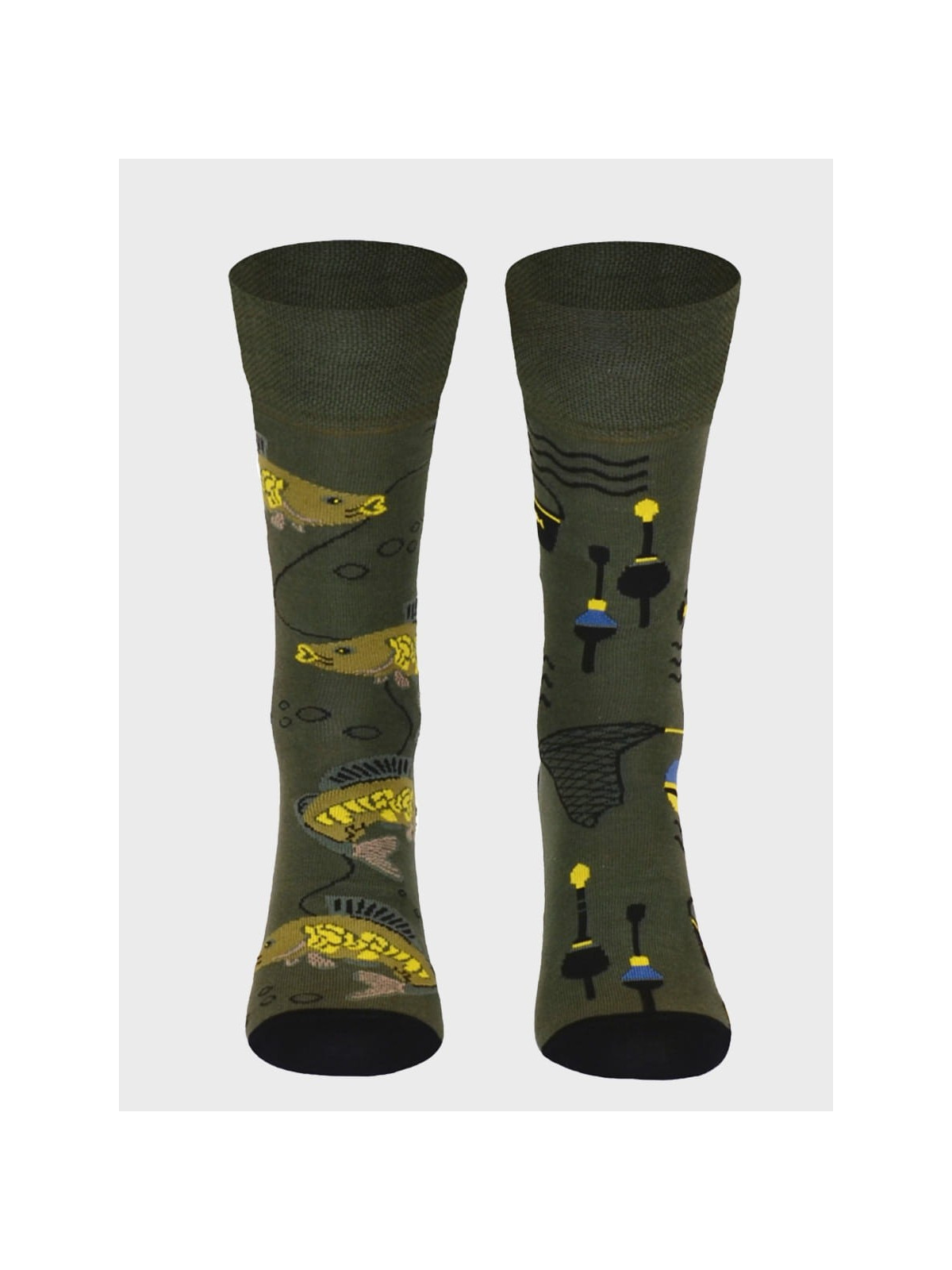 COMODO SKARPETY MĘSKIE DAMSKIE FUNNY SOCKS SM1/61 MOTYW WĘDKARSTWO 35-38