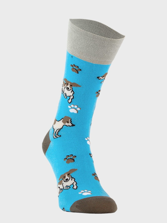 COMODO SKARPETY MĘSKIE DAMSKIE FUNNY SOCKS SM1/56 MOTYW PSY 35-38