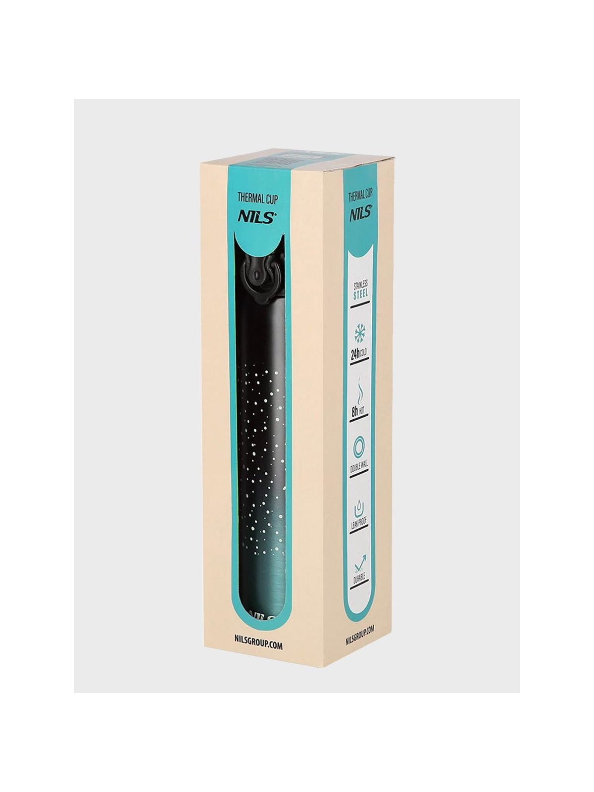 NILS CAMP Kubek termiczny NCB11 butelka 450ml morski