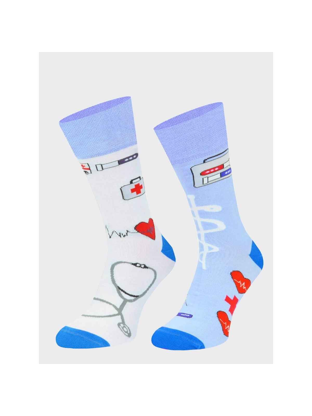 COMODO SKARPETY MĘSKIE DAMSKIE FUNNY SOCKS SM1/52 MOTYW SŁUŻBA ZDROWIA 35-38