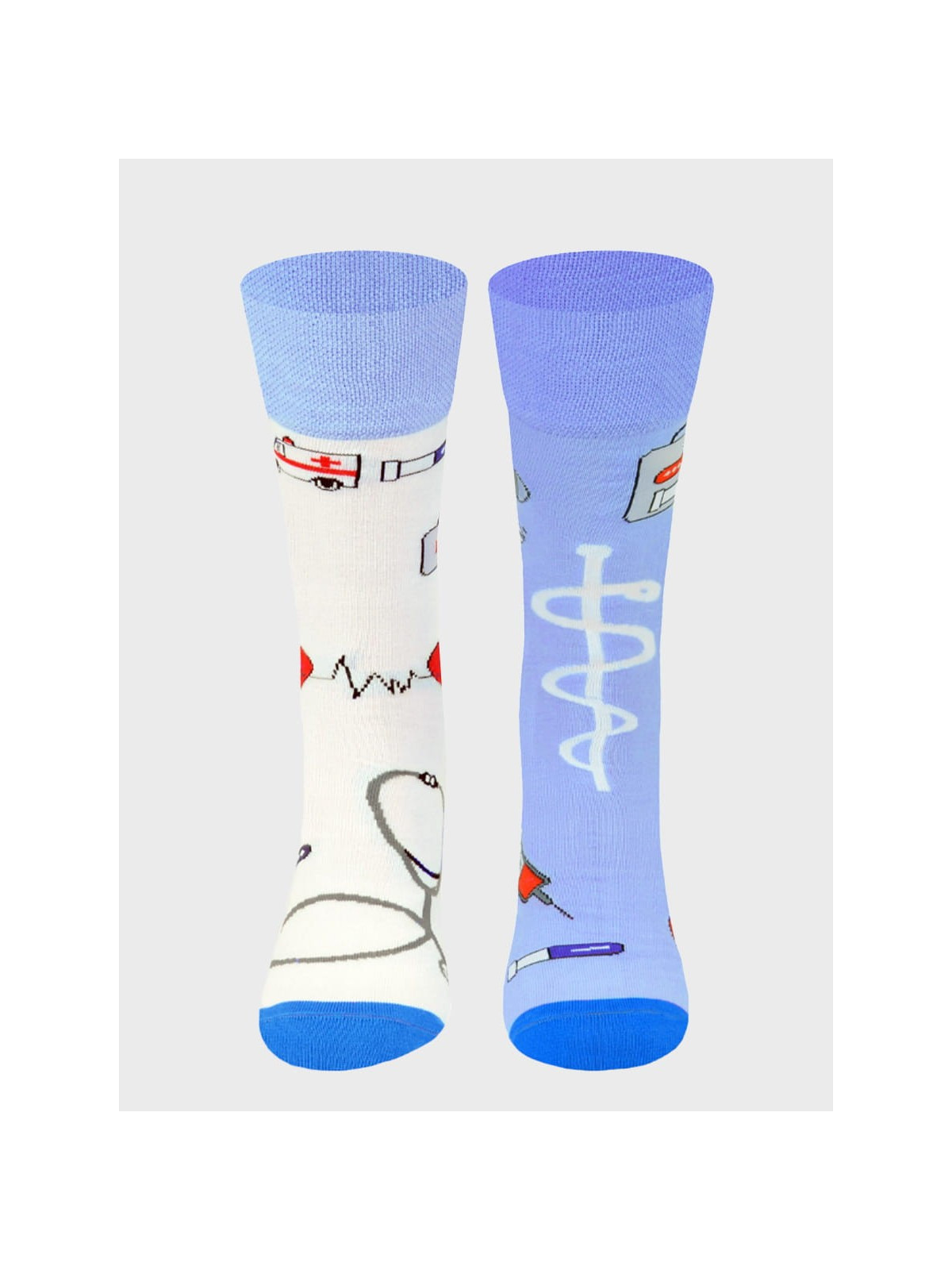 COMODO SKARPETY MĘSKIE DAMSKIE FUNNY SOCKS SM1/52 MOTYW SŁUŻBA ZDROWIA 35-38