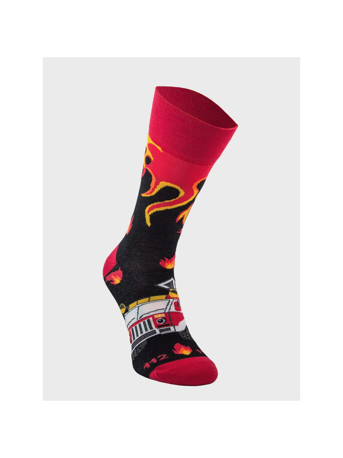COMODO SKARPETY MĘSKIE DAMSKIE FUNNY SOCKS SM1/49 MOTYW STRAŻ POŻARNA 35-38