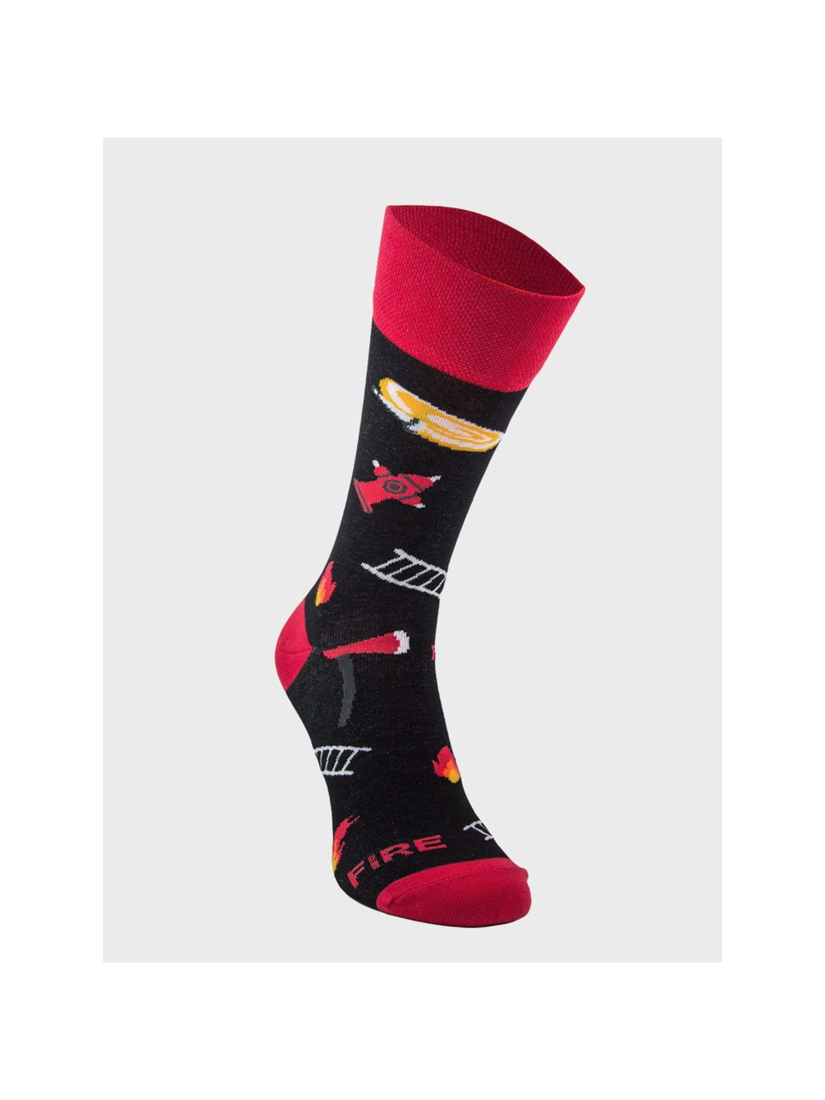 COMODO SKARPETY MĘSKIE DAMSKIE FUNNY SOCKS SM1/49 MOTYW STRAŻ POŻARNA 35-38