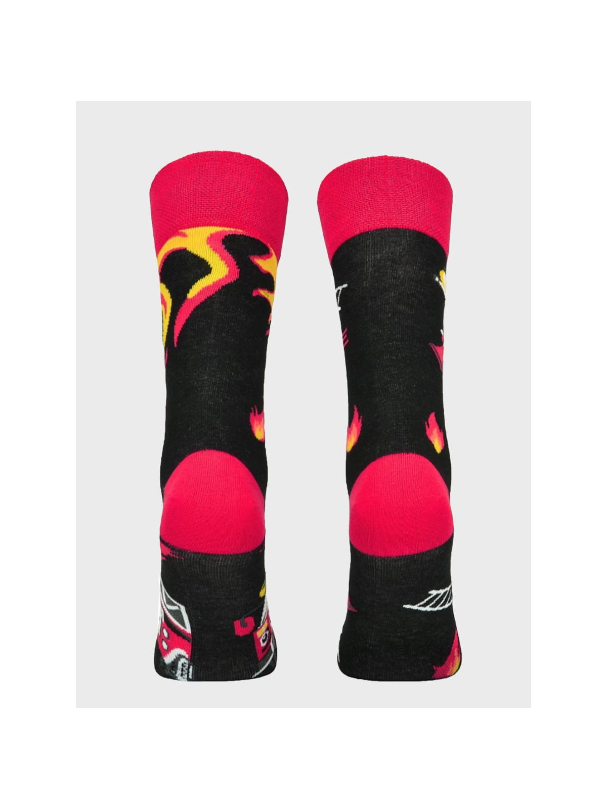 COMODO SKARPETY MĘSKIE DAMSKIE FUNNY SOCKS SM1/49 MOTYW STRAŻ POŻARNA 35-38