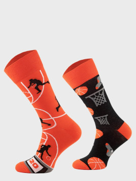 COMODO SKARPETY MĘSKIE DAMSKIE FUNNY SOCKS SM1/15 MOTYW KOSZYKÓWKA 35-38