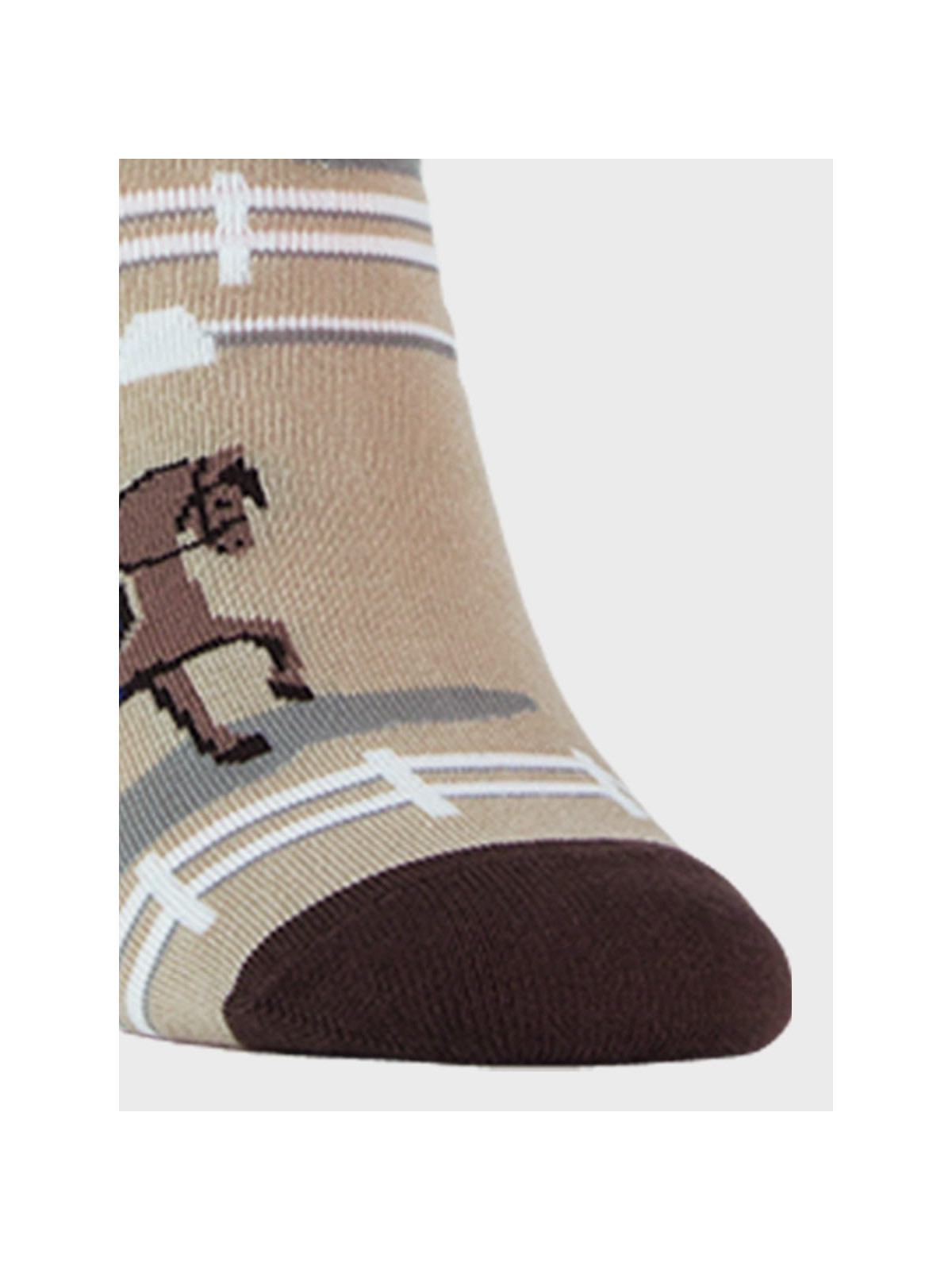 COMODO SKARPETY MĘSKIE DAMSKIE FUNNY SOCKS SM1/46 MOTYW JEŹDZIECTWO 43-46