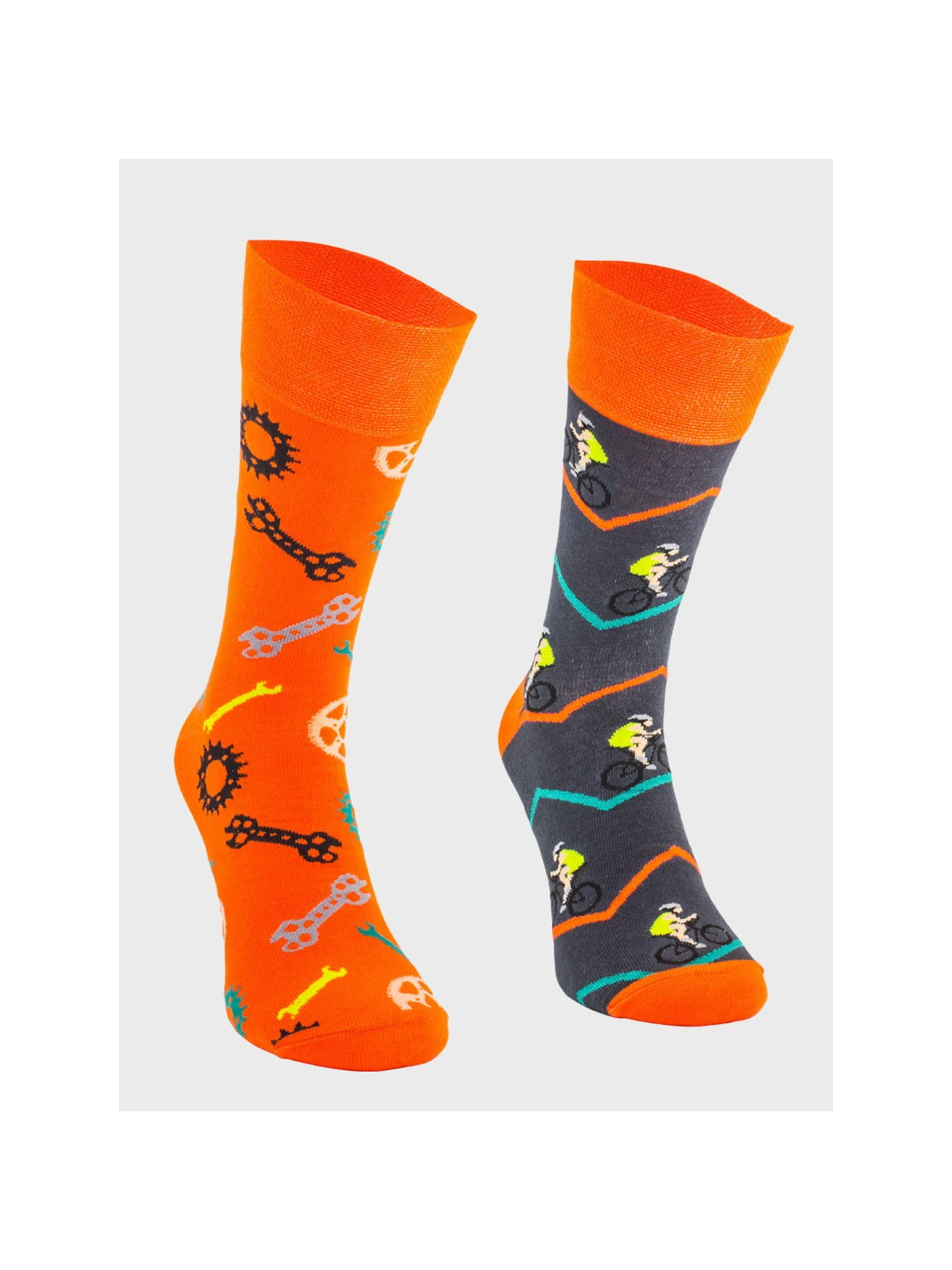 COMODO SKARPETY MĘSKIE DAMSKIE FUNNY SOCKS  SM1/05 MOTYW ROWERY NARZĘDZIA 43-46
