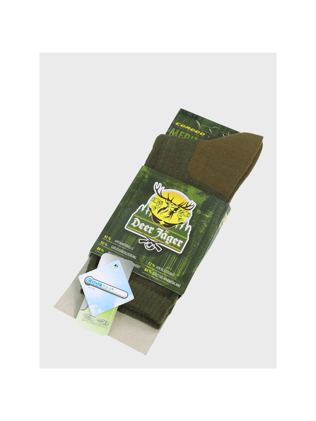 COMODO Skarpety letnie myśliwskie Hunting No pressure Khaki 47-50