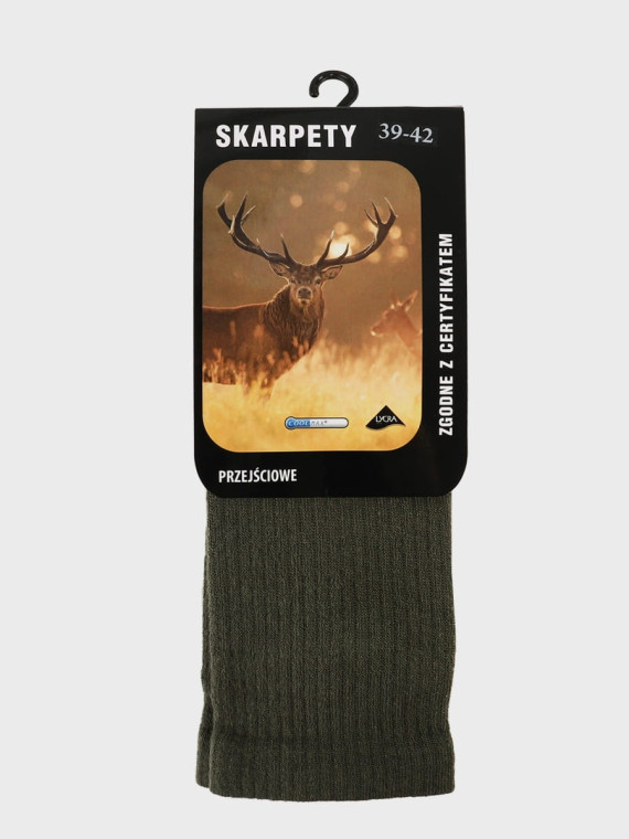 COMODO SKARPETY MYŚLIWSKIE CAŁOROCZNE Foresting Hunting KHAKI 39-42