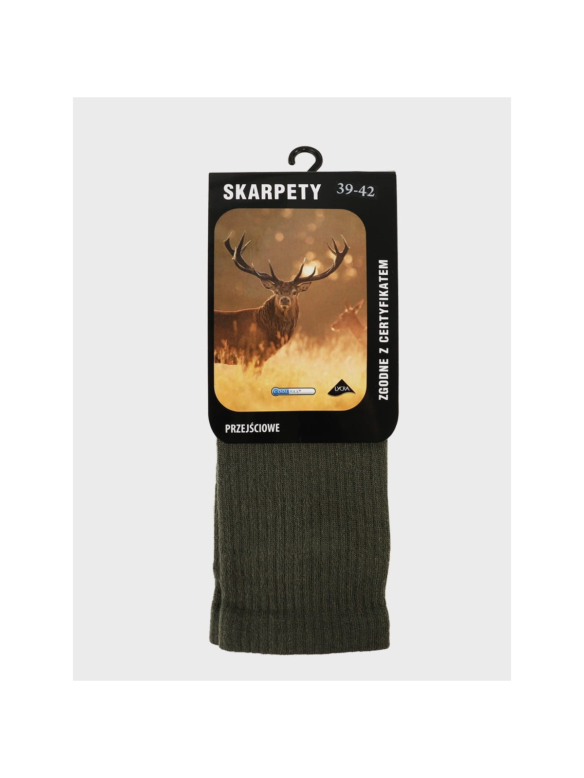 COMODO SKARPETY MYŚLIWSKIE CAŁOROCZNE Foresting Hunting KHAKI 39-42