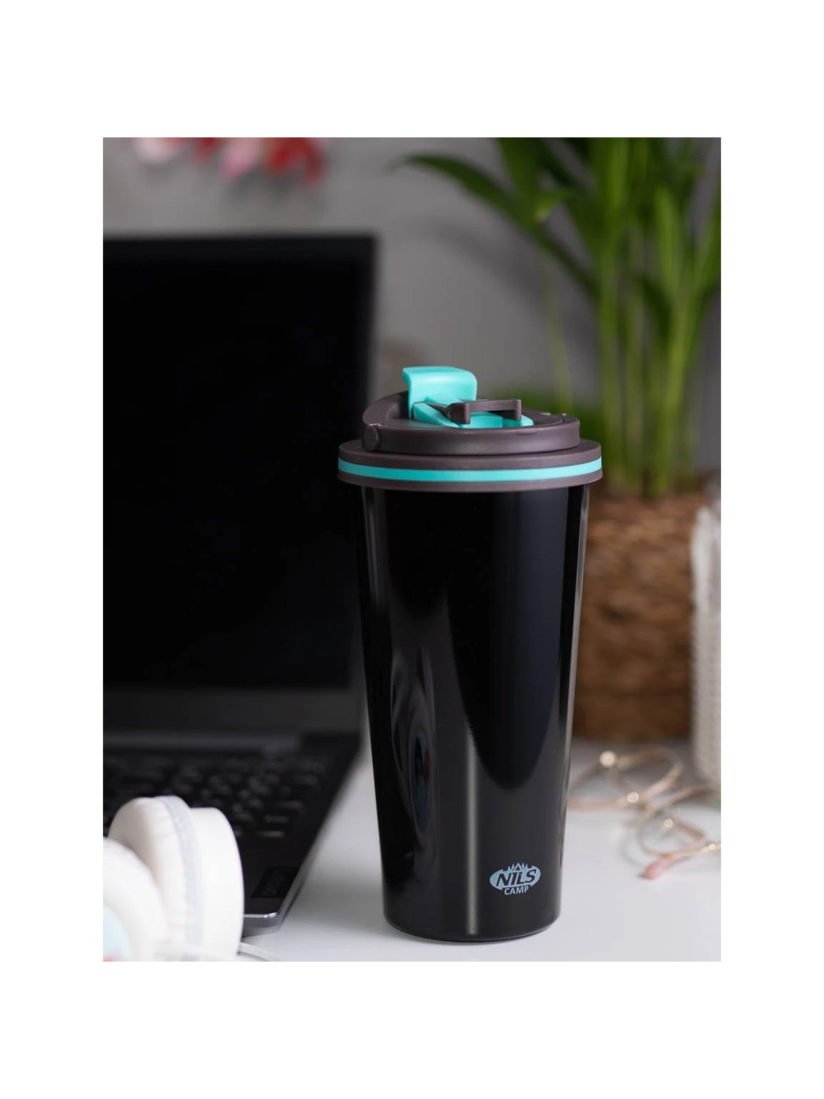 NILS CAMP Kubek termiczny NCB18 500ml czarny