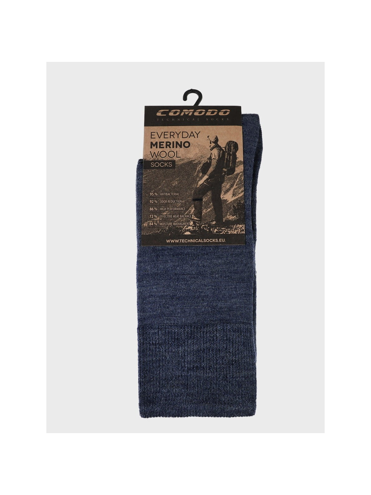 COMODO SKARPETY LETNIE TREKINGOWE  Everyday Merino Granat 43-46