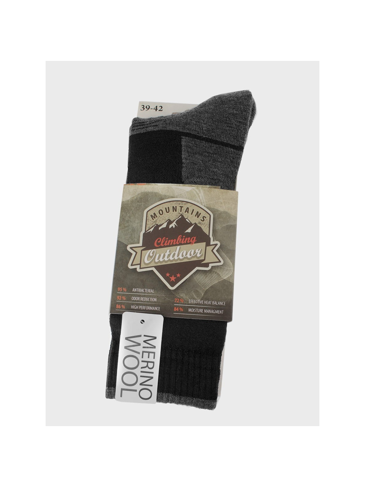 COMODO Skarpety Trekkingowe wysokie Mid TRE3 Czarne 43-46