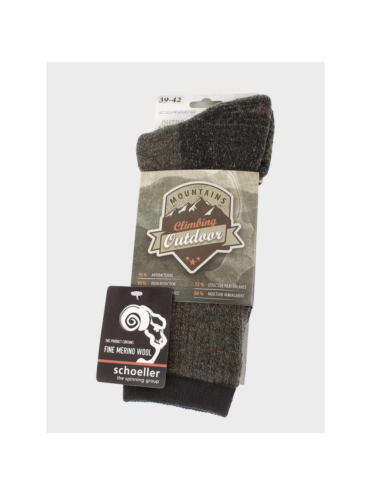 COMODO SKARPETY ZIMOWE TURYSTYCZNE 80% WEŁNA MERINO TRE10 Khaki 43-46