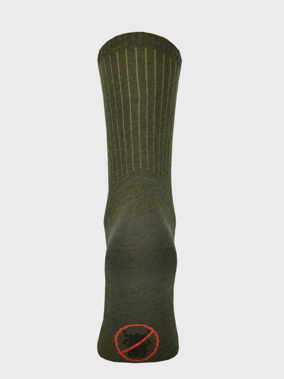 COMODO Skarpety myśliwskie trekkingowe Anty kleszczowe Merino SMP1 Khaki 43-46