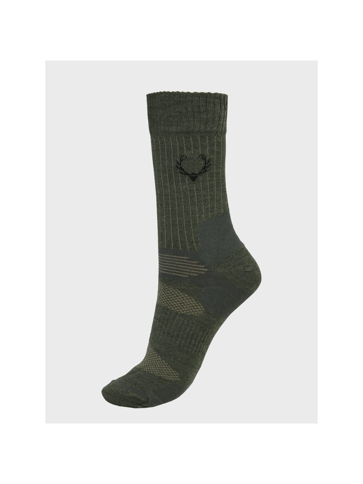 COMODO Skarpety letnie wysokie HUNTING wełna merino Khaki 35-38