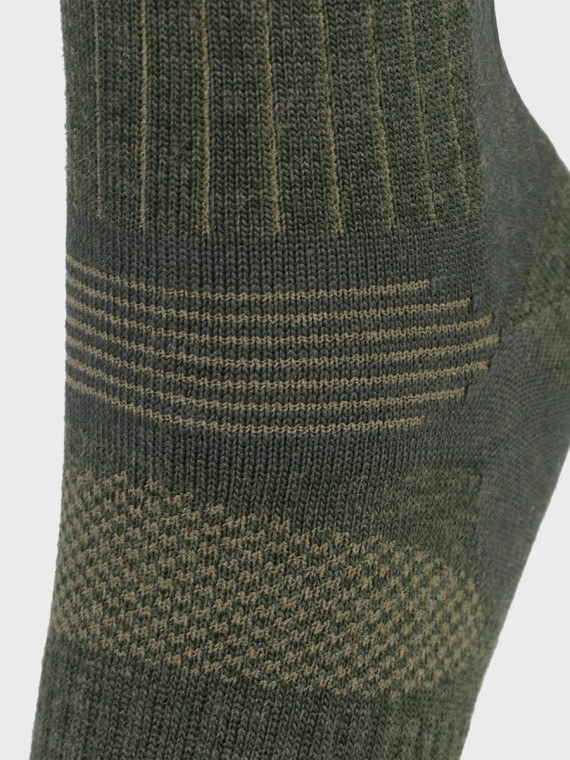 COMODO Skarpety letnie wysokie HUNTING wełna merino Khaki 35-38