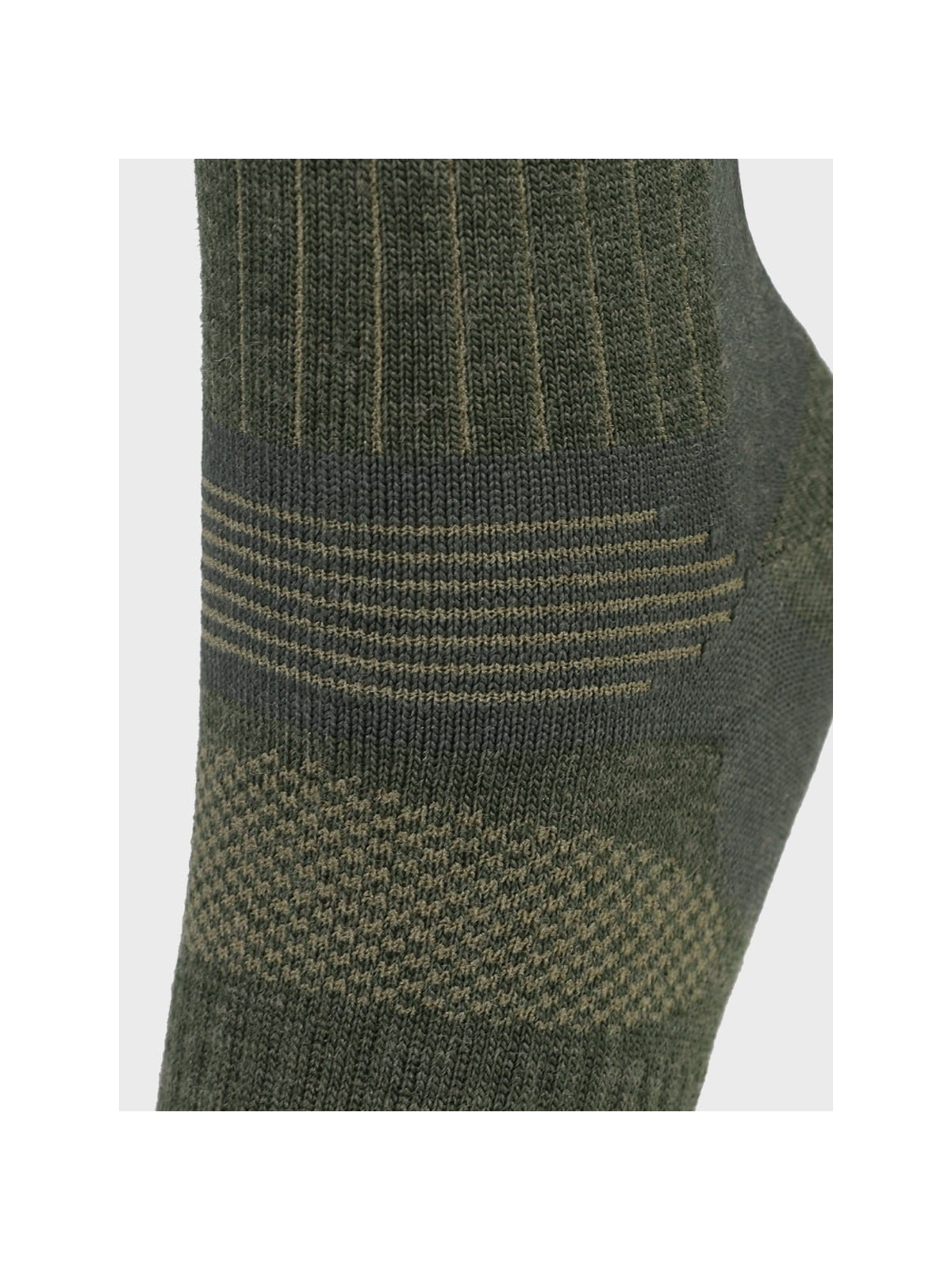 COMODO Skarpety letnie wysokie HUNTING wełna merino Khaki 35-38