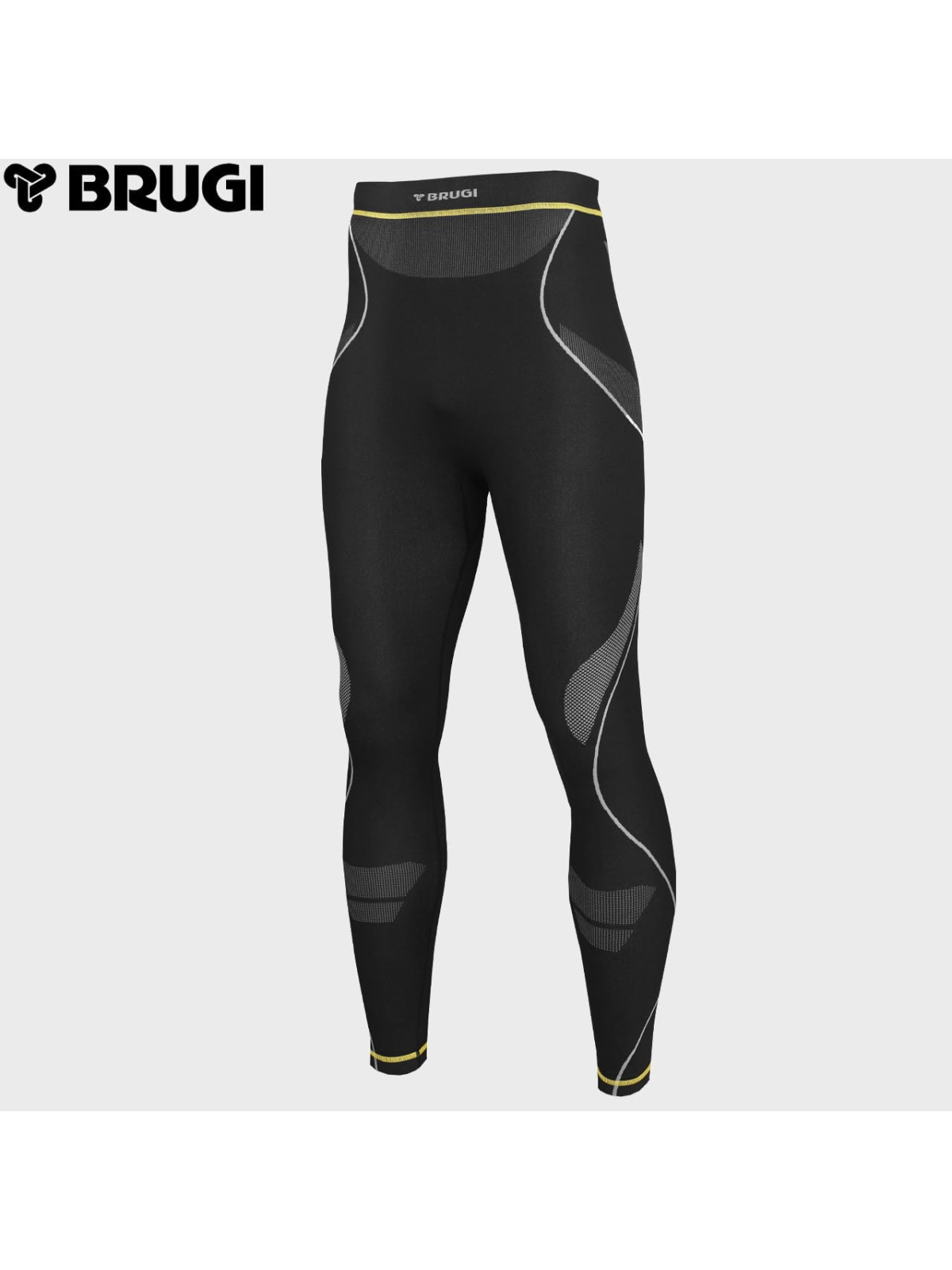 BRUGI SPODNIE TERMOAKTYWNE 4RC4 KAQ CZARNE S/M