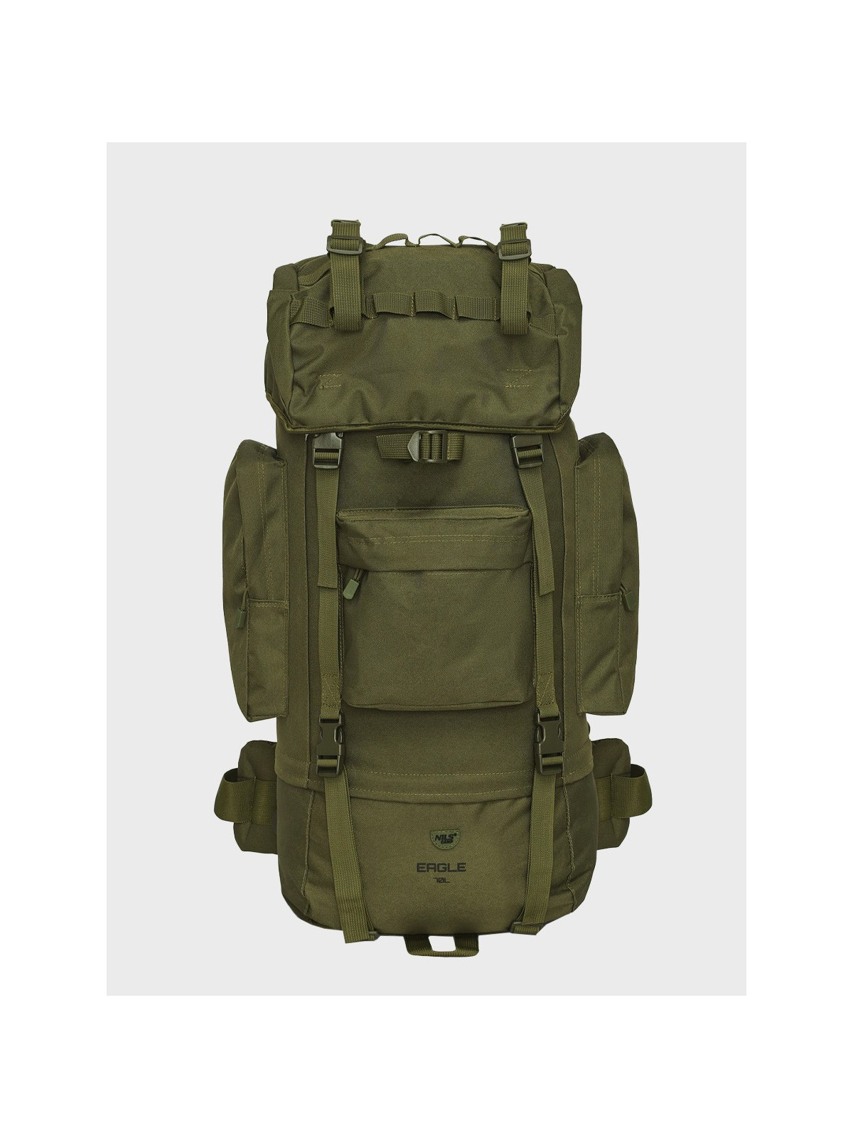 NILS CAMP Plecak taktyczny z pokrowcem NC3901 70L oliwkowy