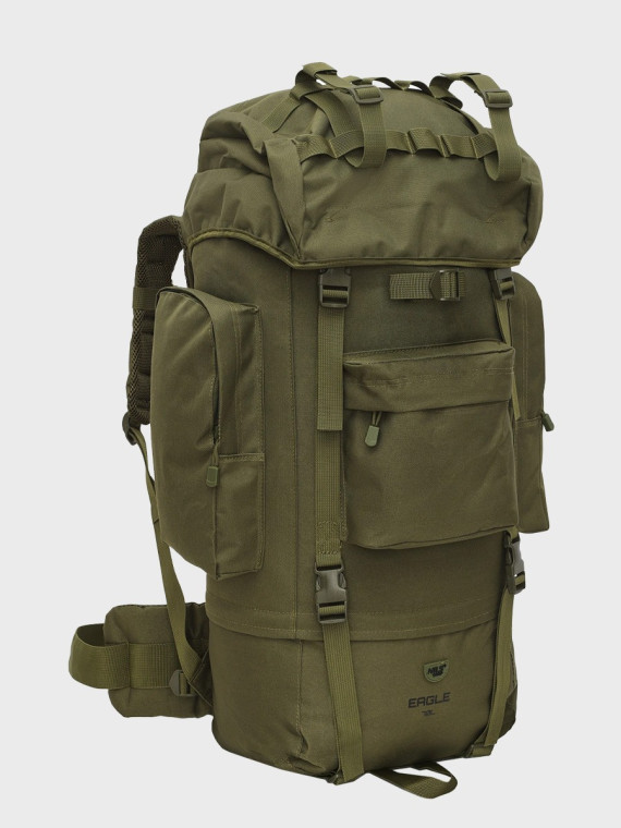 NILS CAMP Plecak taktyczny z pokrowcem NC3901 70L oliwkowy