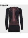 BRUGI BLUZA TERMOAKTYWNA 2RC3 RGZ DAMSKA CZARNO-RÓŻOWA L/XL