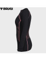 BRUGI BLUZA TERMOAKTYWNA 2RC3 RGZ DAMSKA CZARNO-RÓŻOWA L/XL