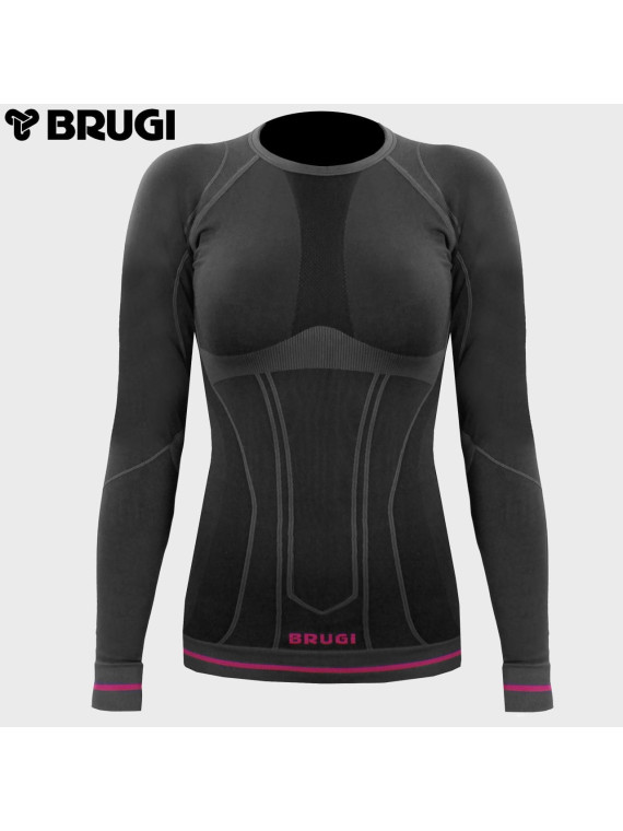 BRUGI BLUZA TERMOAKTYWNA 2RAP k-NCP DAMSKA CZARNA L/XL