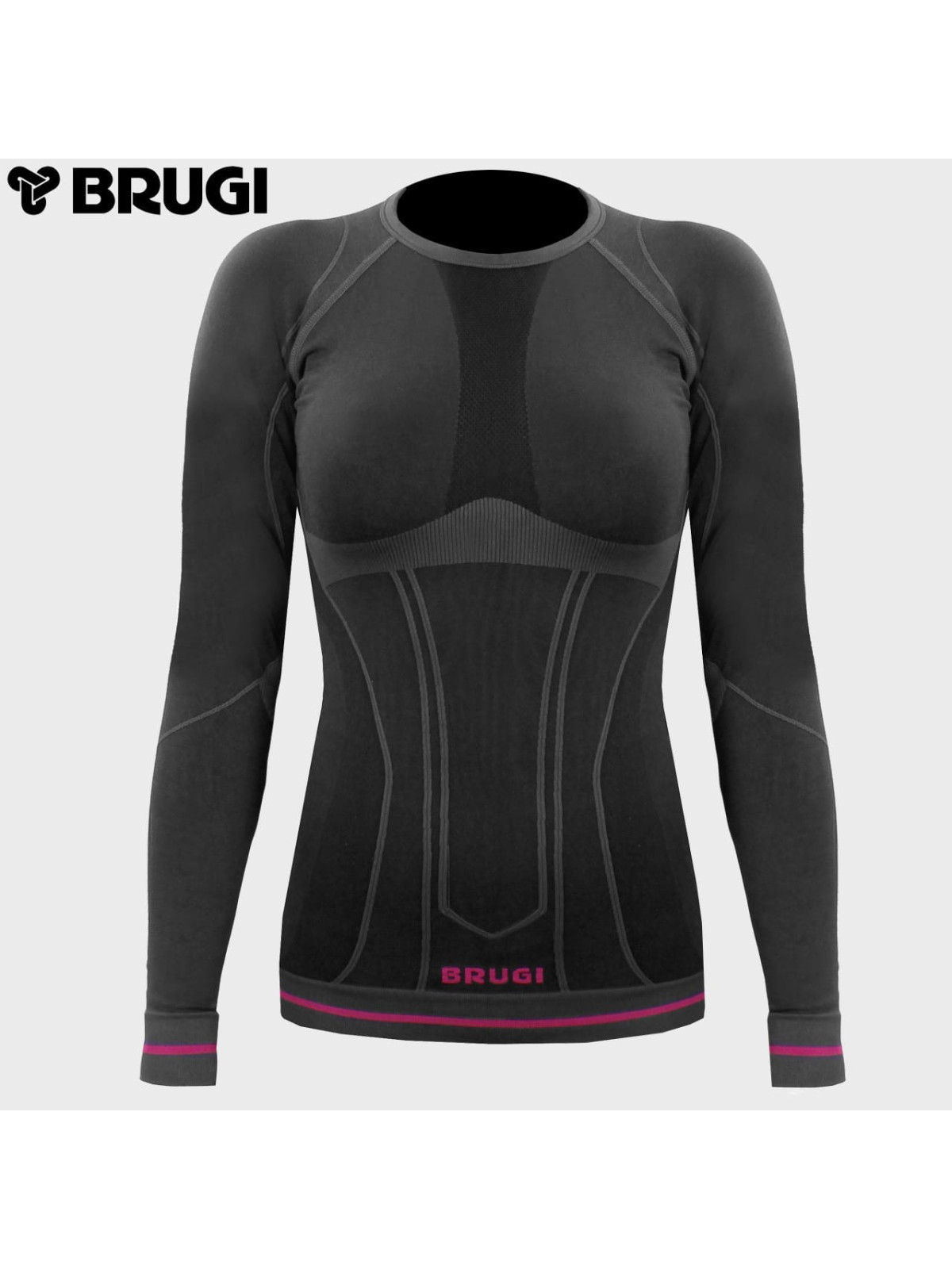 BRUGI BLUZA TERMOAKTYWNA 2RAP k-NCP DAMSKA CZARNA L/XL