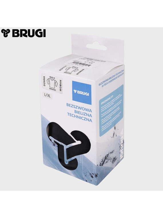 BRUGI BLUZA TERMOAKTYWNA 2RAP k-NCP DAMSKA CZARNA L/XL