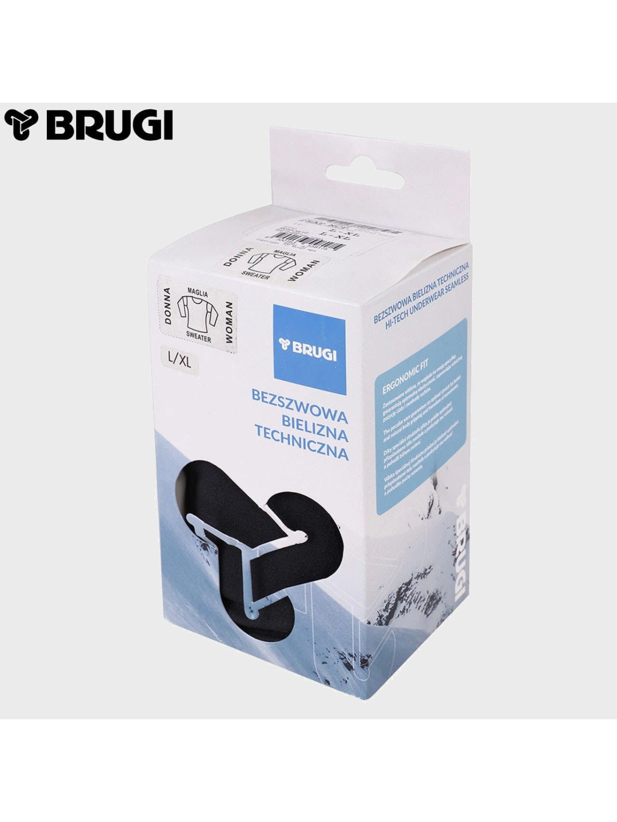 BRUGI BLUZA TERMOAKTYWNA 2RAP k-NCP DAMSKA CZARNA L/XL