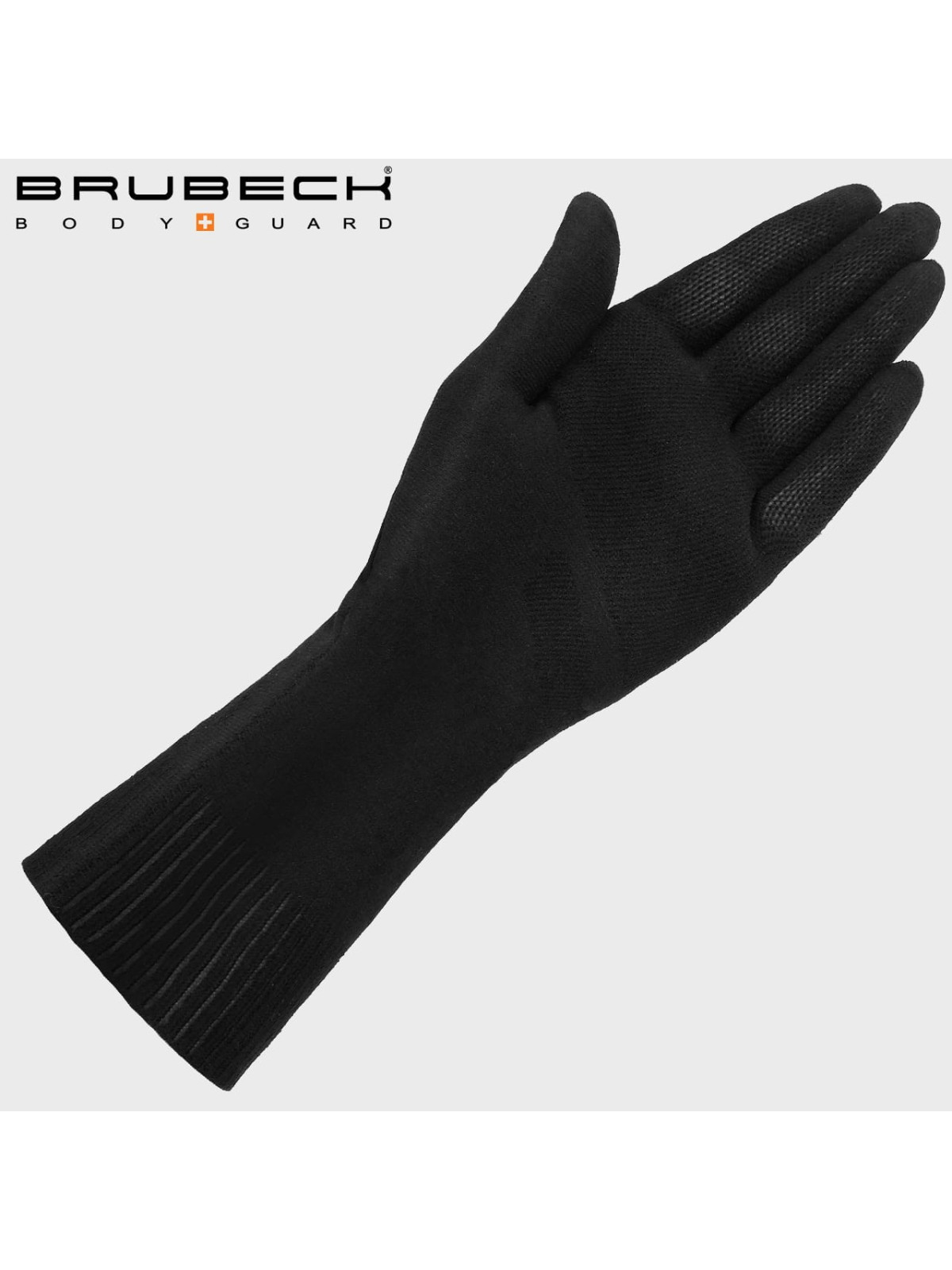 BRUBECK Rękawiczki TERMOAKTYWNE  Wełna MERINO CZARNE XXL