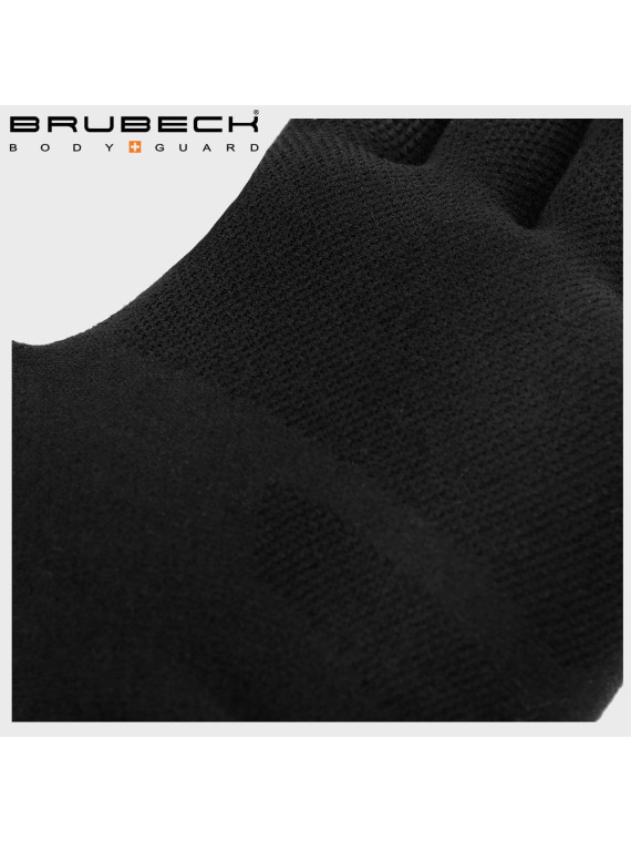BRUBECK Rękawiczki TERMOAKTYWNE  Wełna MERINO CZARNE XXL