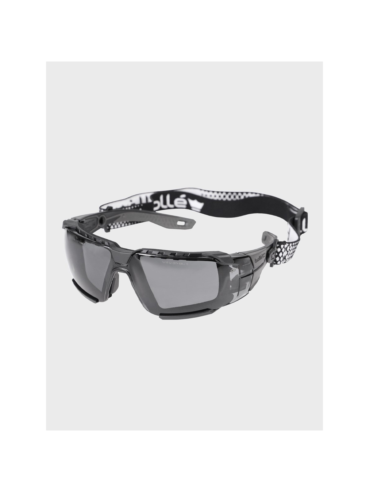BOLLE Okulary gogle ochronne RUSH+ 2.0 20E Platinum czano-szare