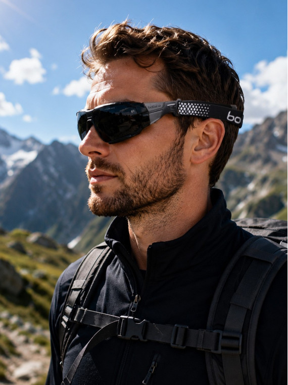 BOLLE Okulary gogle ochronne RUSH+ 2.0 20E Platinum czano-szare