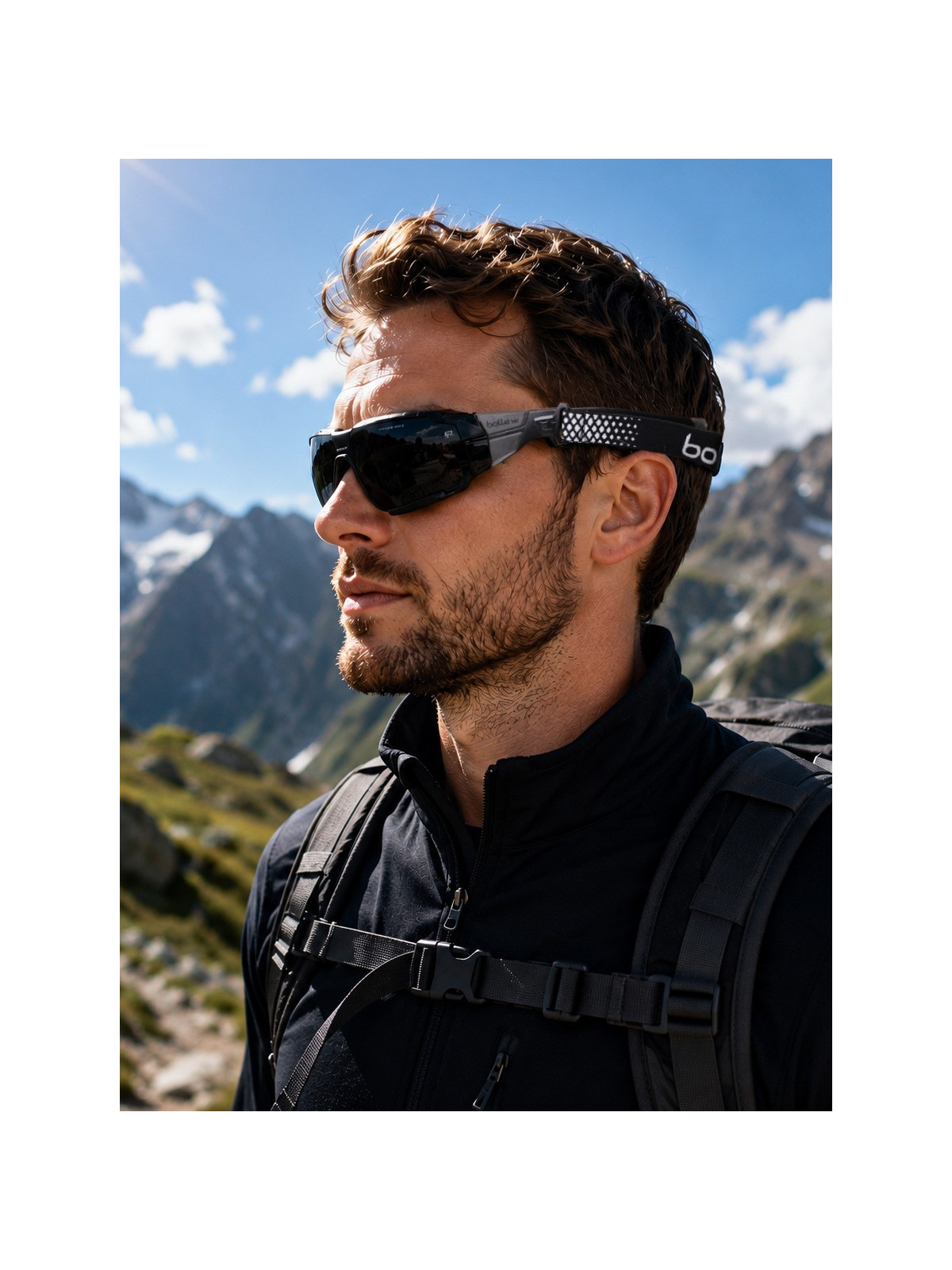 BOLLE Okulary gogle ochronne RUSH+ 2.0 20E Platinum czano-szare